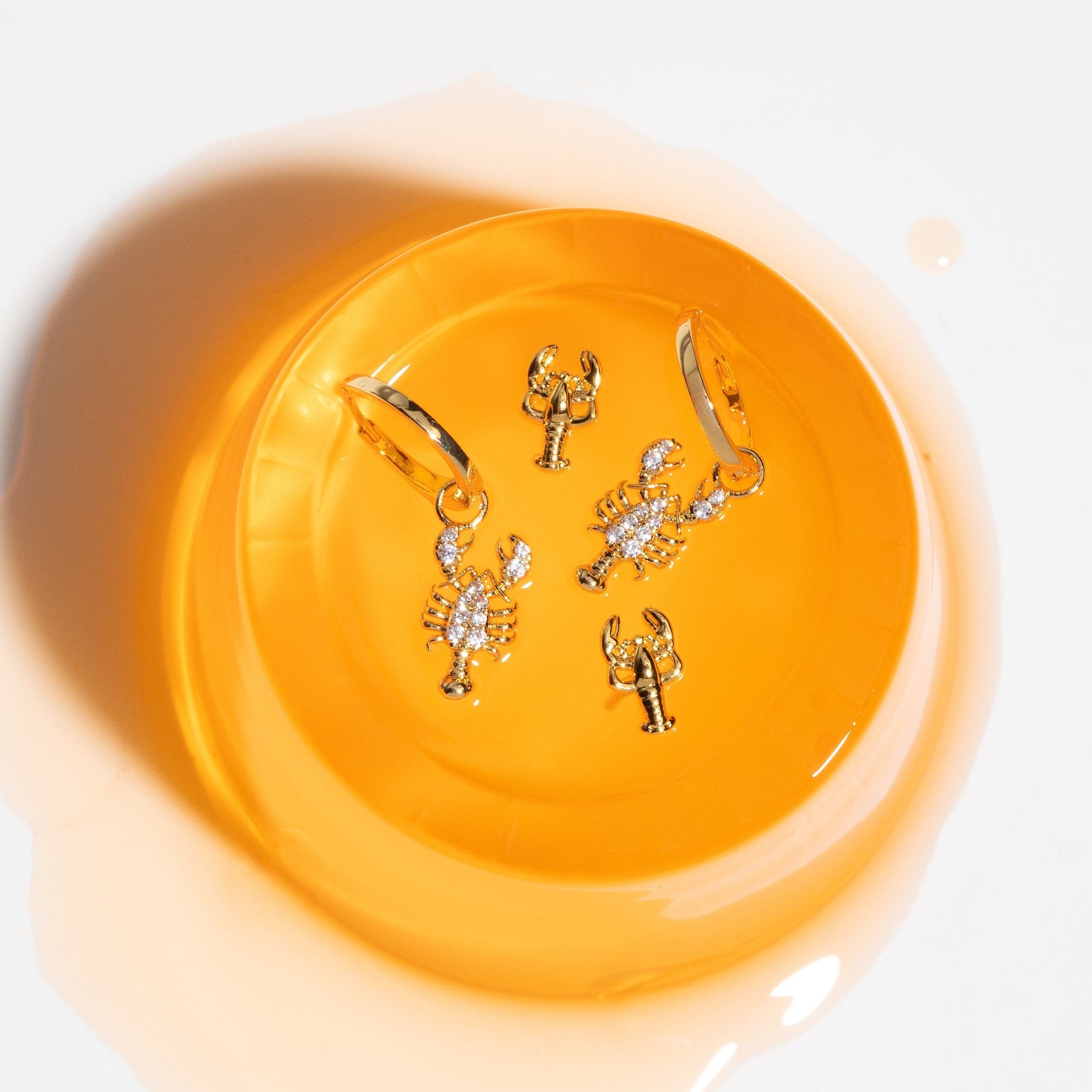 TAI JEWELRY | Pavé Lobster Huggies | |