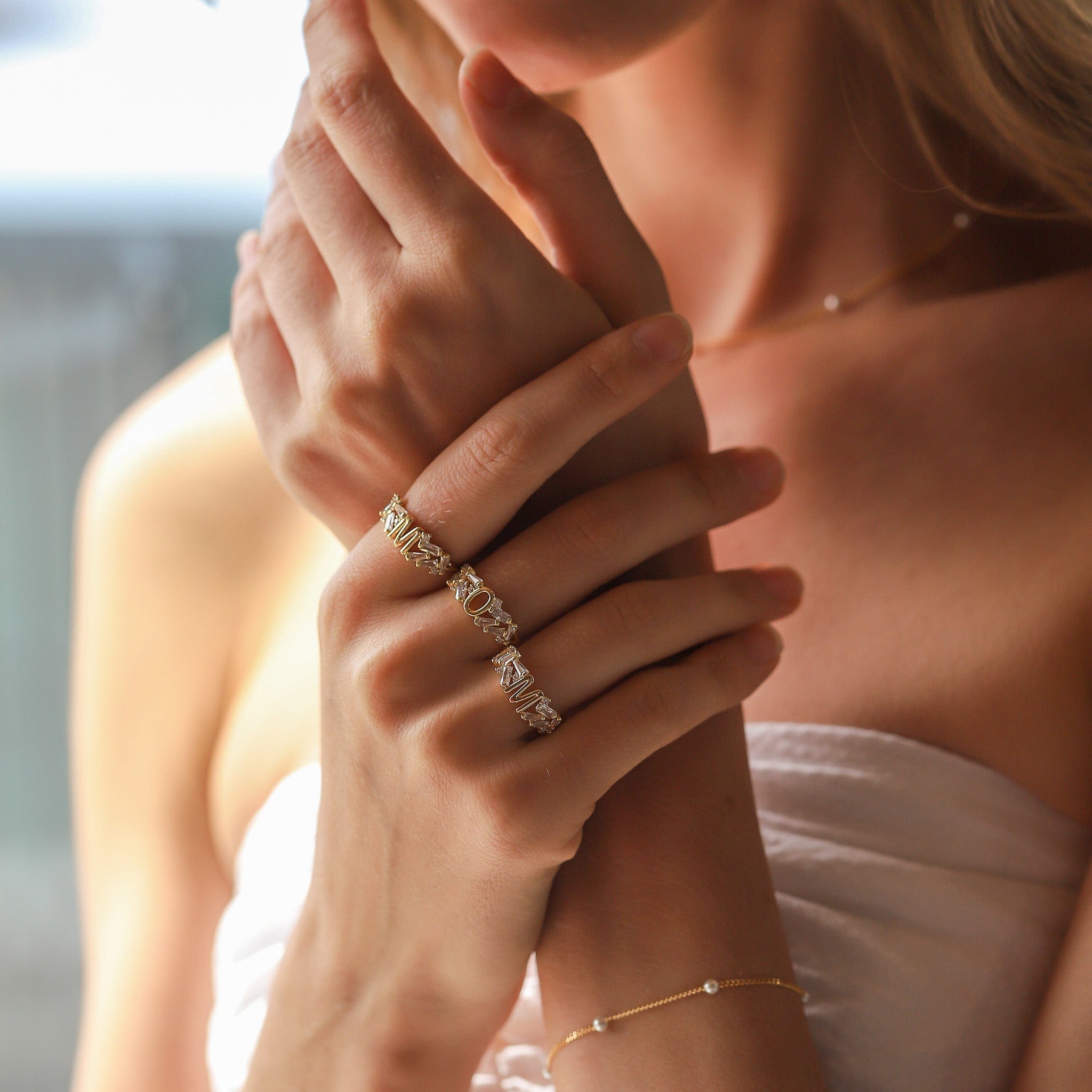 TAI JEWELRY | Baguette Initial Ring | Rings |