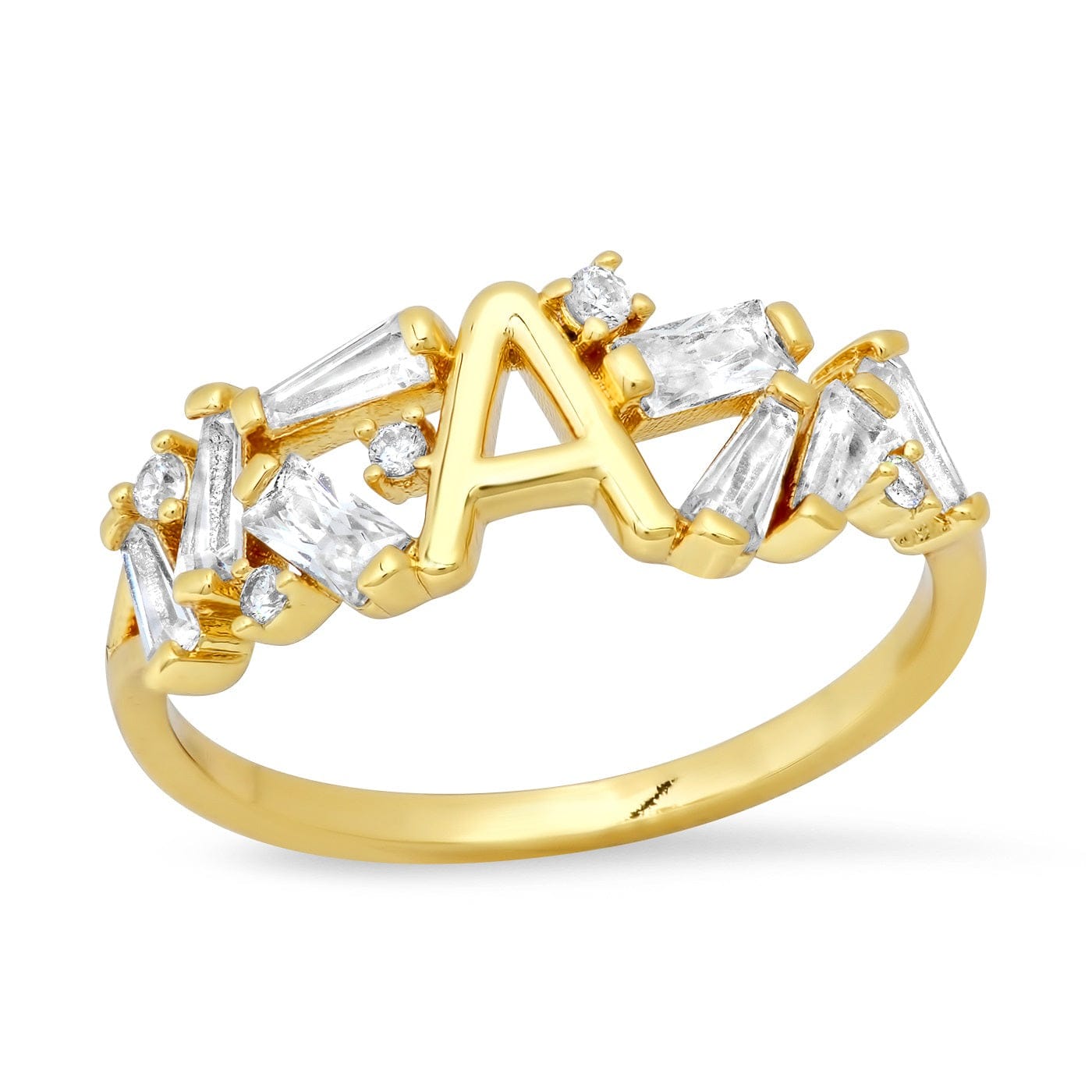 TAI JEWELRY Rings 6 / A Baguette Initial Ring