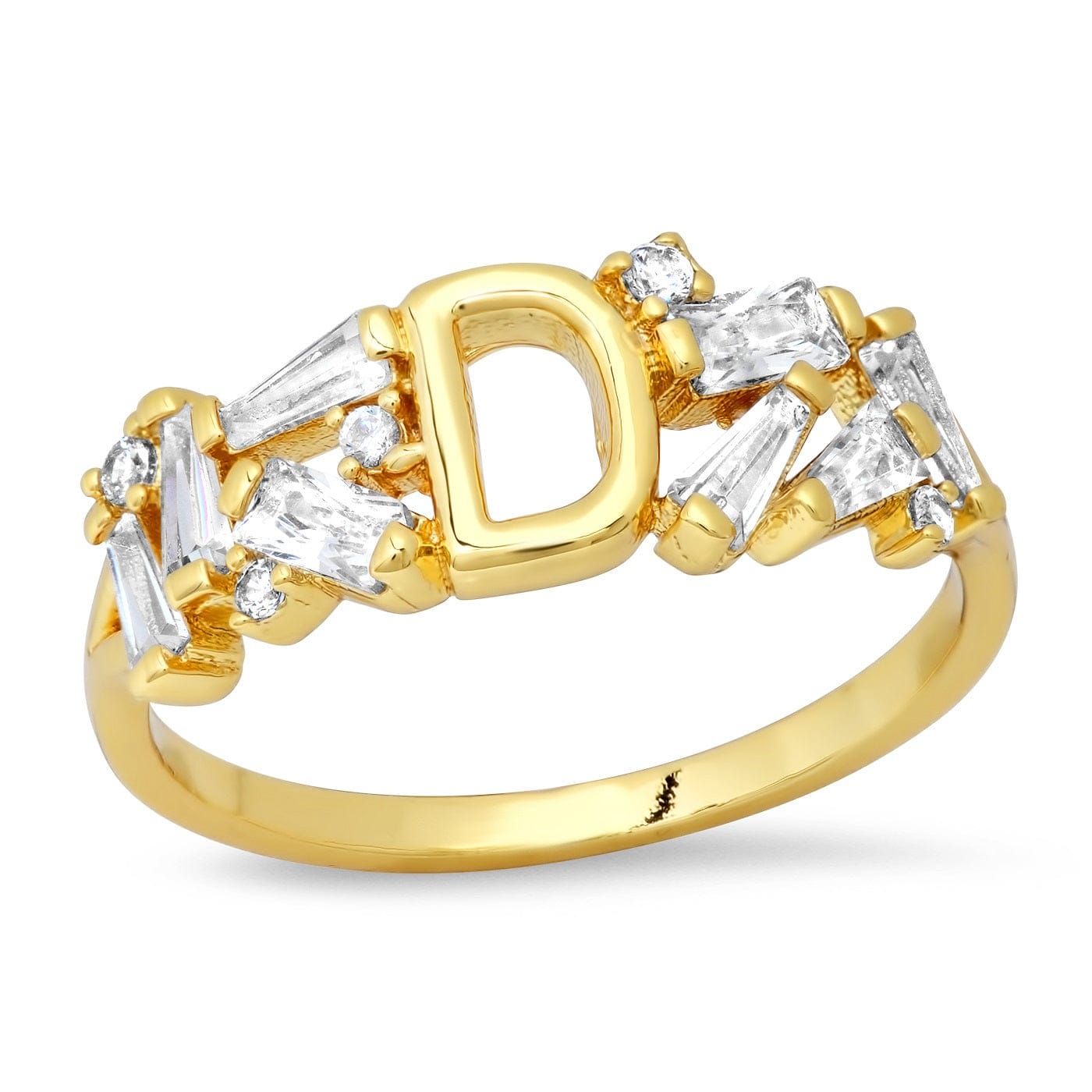 TAI JEWELRY | Baguette Initial Ring | Rings |