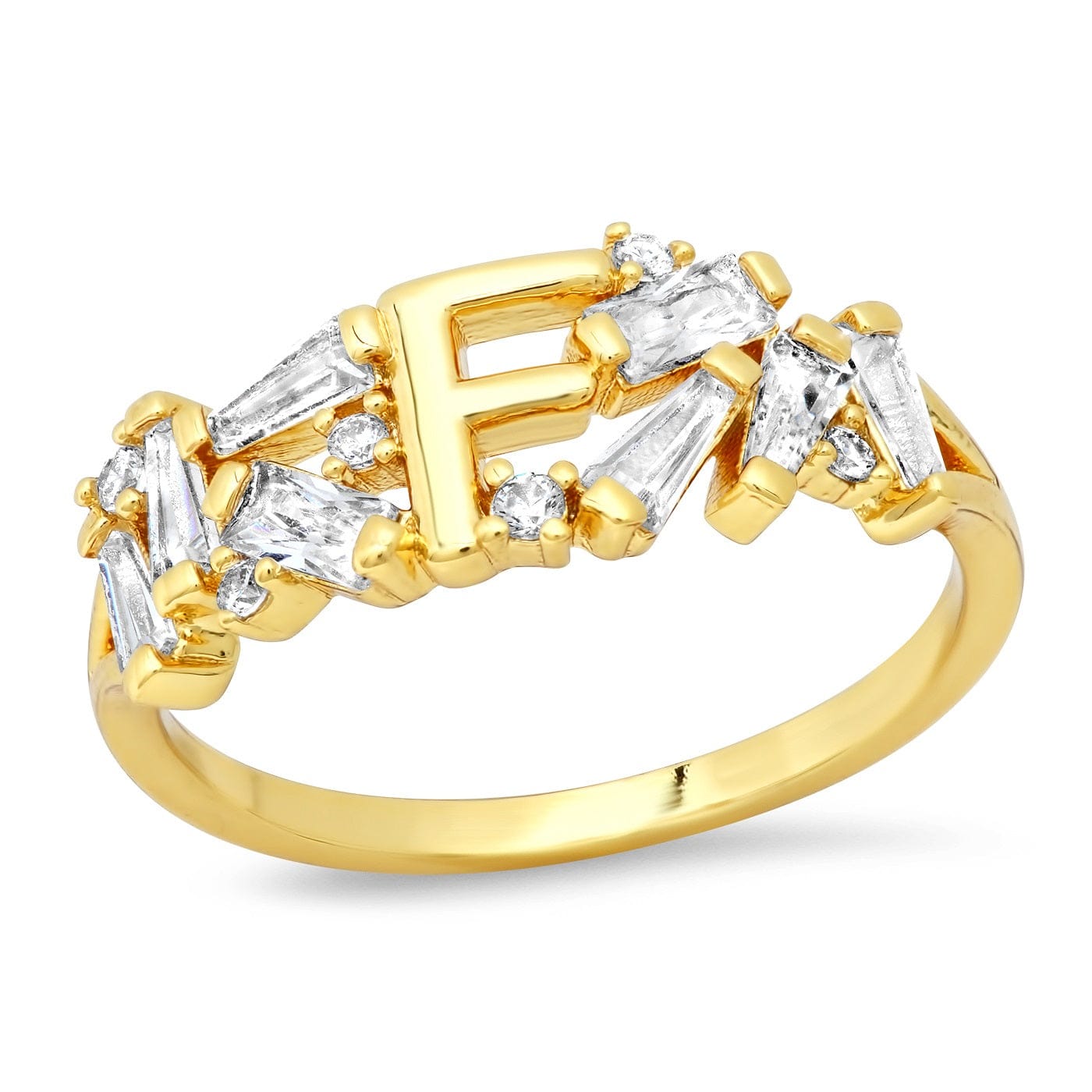 TAI JEWELRY | Baguette Initial Ring | Rings |