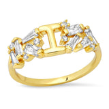 TAI JEWELRY | Baguette Initial Ring | Rings |