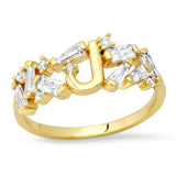 TAI JEWELRY | Baguette Initial Ring | Rings |
