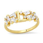 TAI JEWELRY Rings 6 / L Baguette Initial Ring