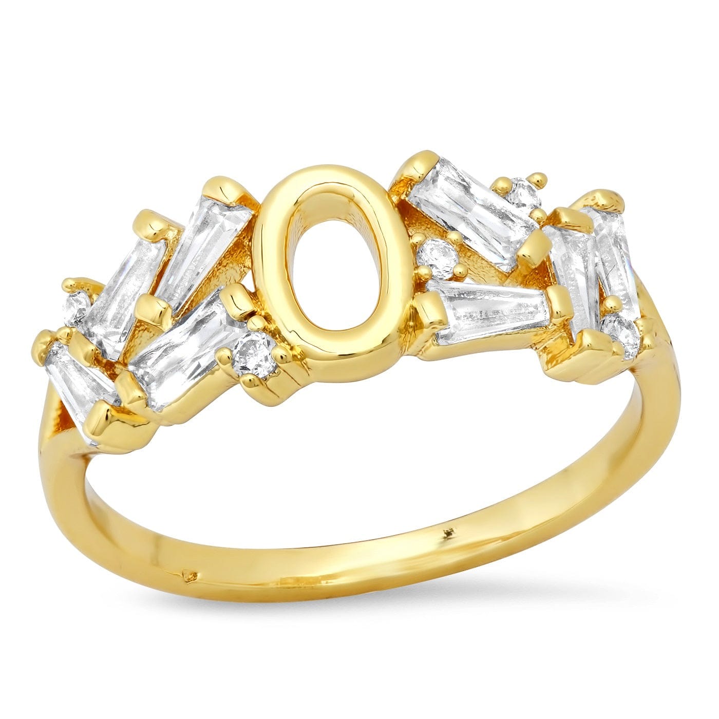 TAI JEWELRY | Baguette Initial Ring | Rings |