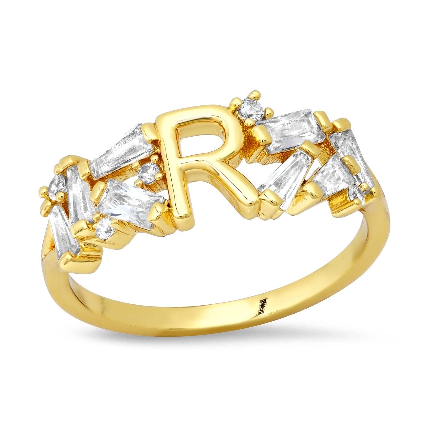 TAI JEWELRY | Baguette Initial Ring | Rings |