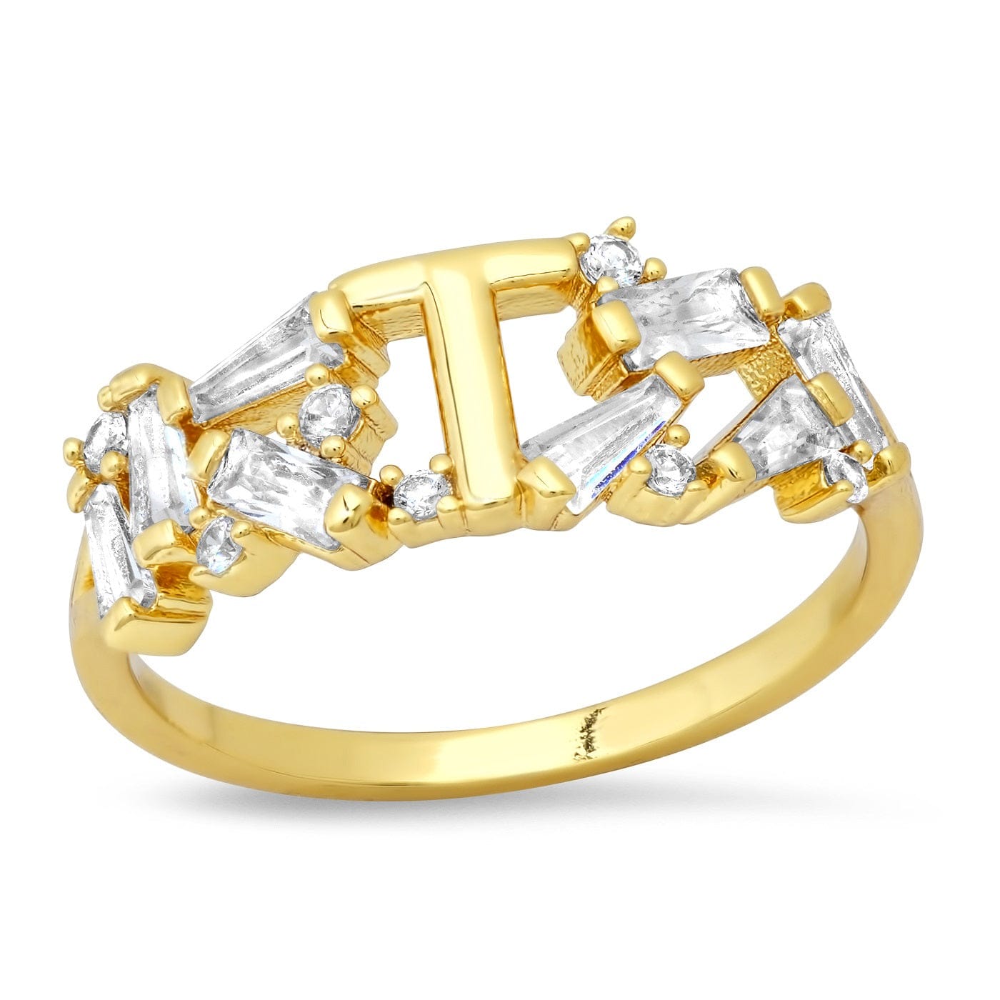 TAI JEWELRY | Baguette Initial Ring | Rings |