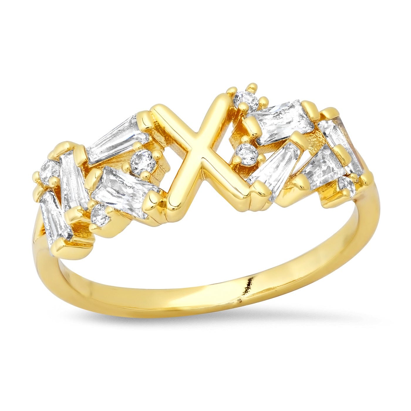 TAI JEWELRY | Baguette Initial Ring | Rings |