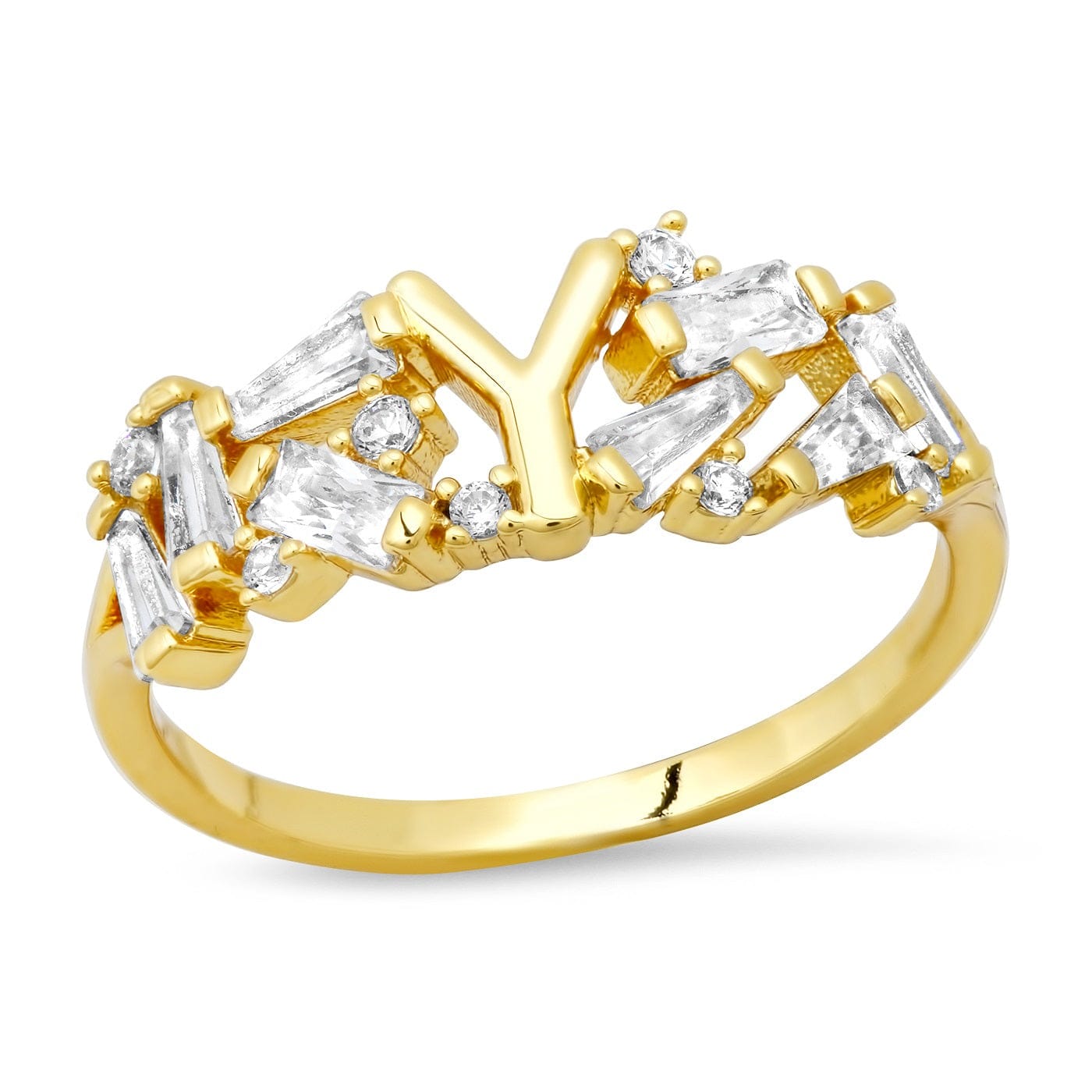TAI JEWELRY | Baguette Initial Ring | Rings |
