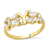TAI JEWELRY | Baguette Initial Ring | Rings |