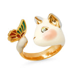 TAI JEWELRY | Butterfly and Cat Open Ring | Rings |