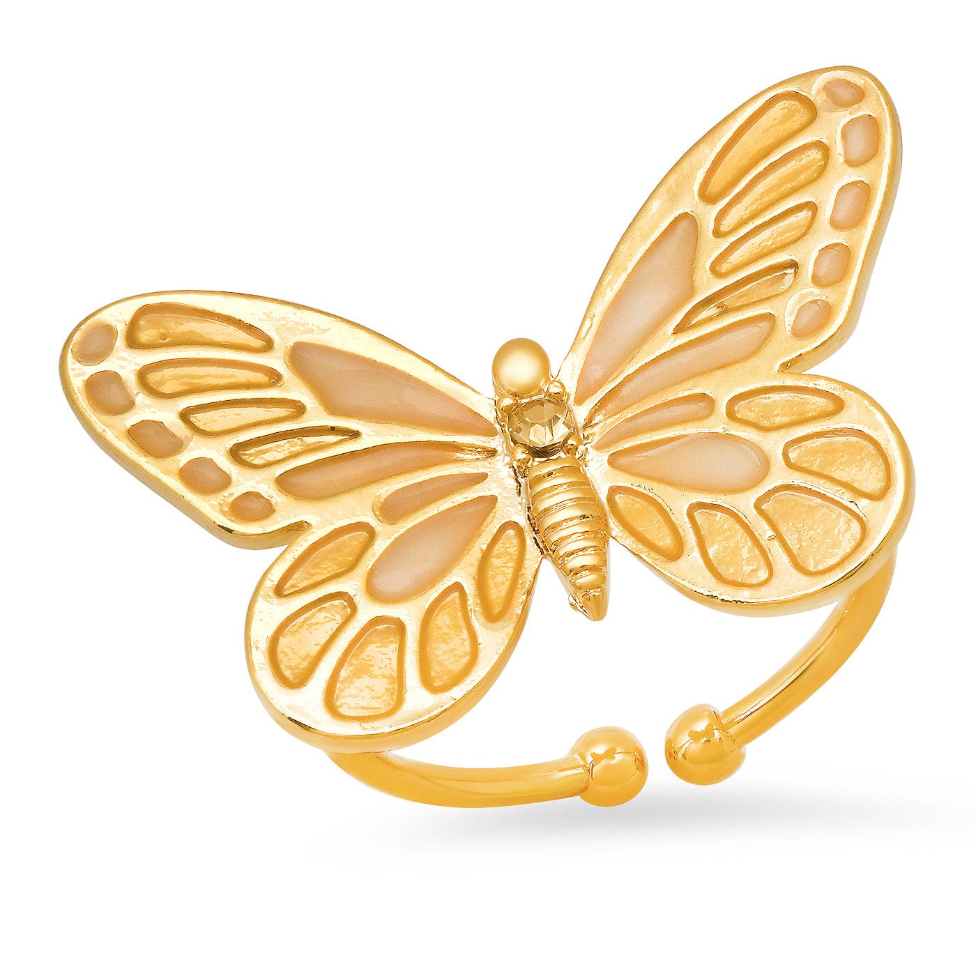 TAI JEWELRY | Butterfly Enamel Open Ring | Rings |