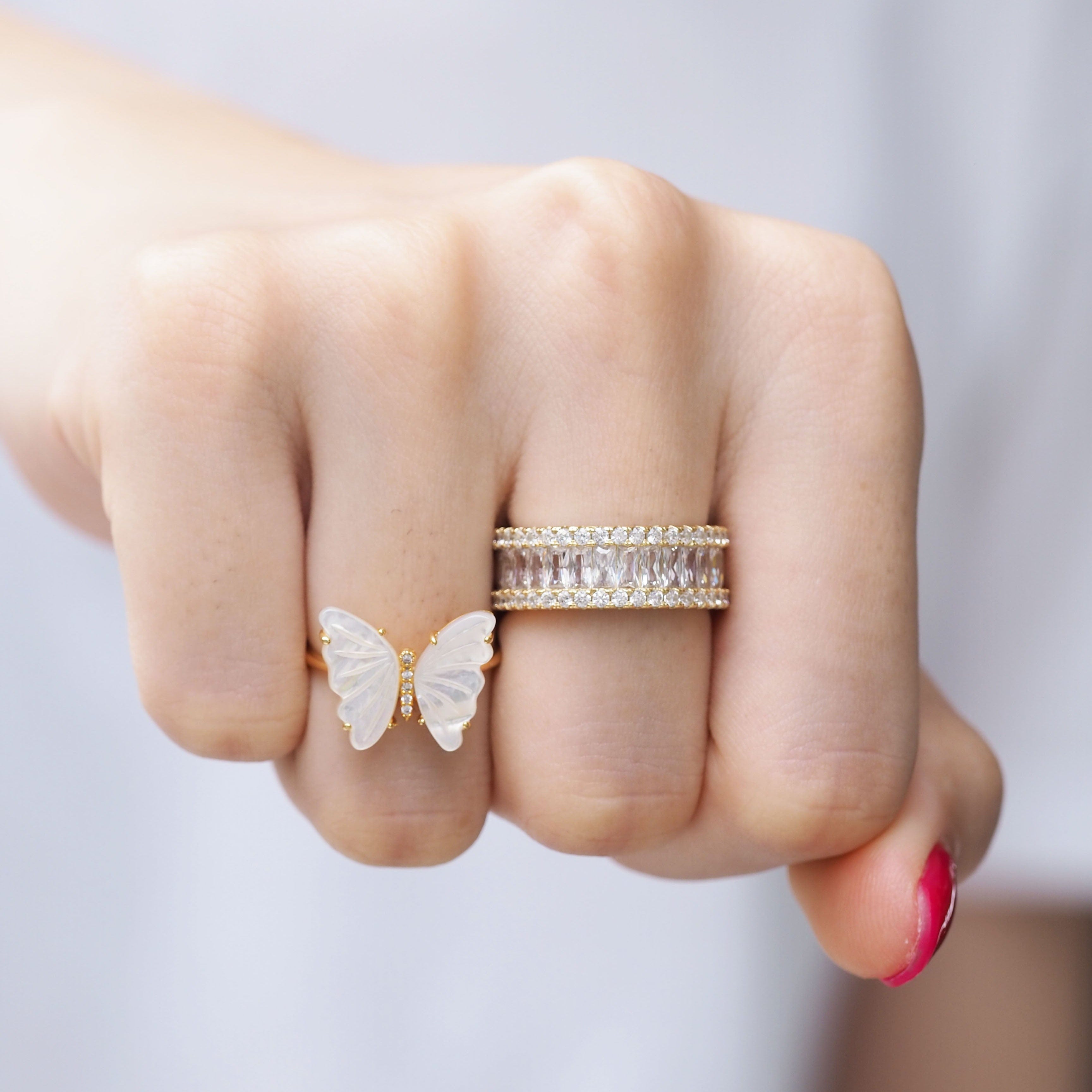 TAI JEWELRY | Mother of Pearl Butterfly Ring | Rings |