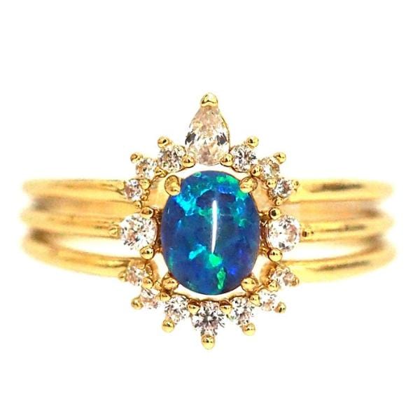 TAI JEWELRY | Royal Sparkle Ring Set – 3 Piece | Rings |
