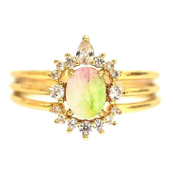 TAI JEWELRY | Royal Sparkle Ring Set – 3 Piece | Rings |