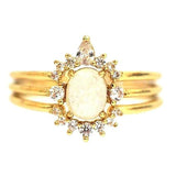 TAI JEWELRY | Royal Sparkle Ring Set – 3 Piece | Rings |