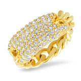 TAI JEWELRY | Cuban Link Pavé Ring | Rings |