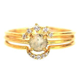 TAI JEWELRY | Opal CZ Arc Ring Set | 3-Piece Stacking Set | Rings |