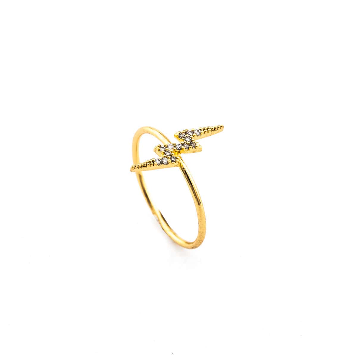 TAI JEWELRY | Lightning Bolt CZ Ring | Rings |