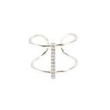 TAI JEWELRY | Open Bar CZ Accent Ring | Rings |