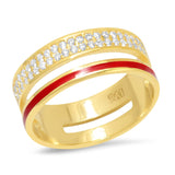 TAI JEWELRY | Duo Glow Pavé Band Ring | Rings |