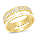TAI JEWELRY | Duo Glow Pavé Band Ring | Rings |