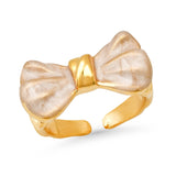 TAI JEWELRY Rings Enamel Bow Ring