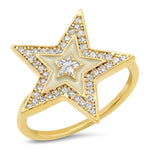 TAI JEWELRY | Starburst Pavé Statement Ring | Rings |