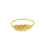 TAI JEWELRY | CZ Feather Ring | Rings |