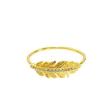 TAI JEWELRY | CZ Feather Ring | Rings |