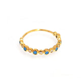 TAI JEWELRY | Turquoise Bezel CZ Ring | Rings |