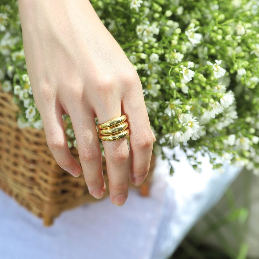 TAI JEWELRY | Gold Triple Band Ring | Rings |