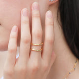 TAI JEWELRY Rings Gold Tubular Wrap Ring