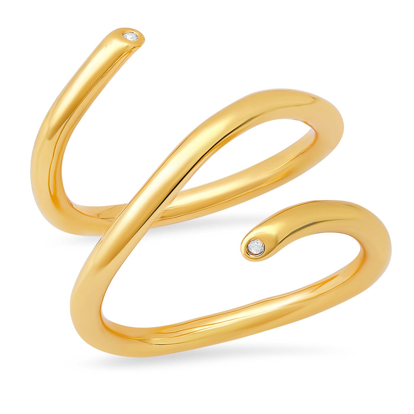 TAI JEWELRY Rings 6 Gold Tubular Wrap Ring