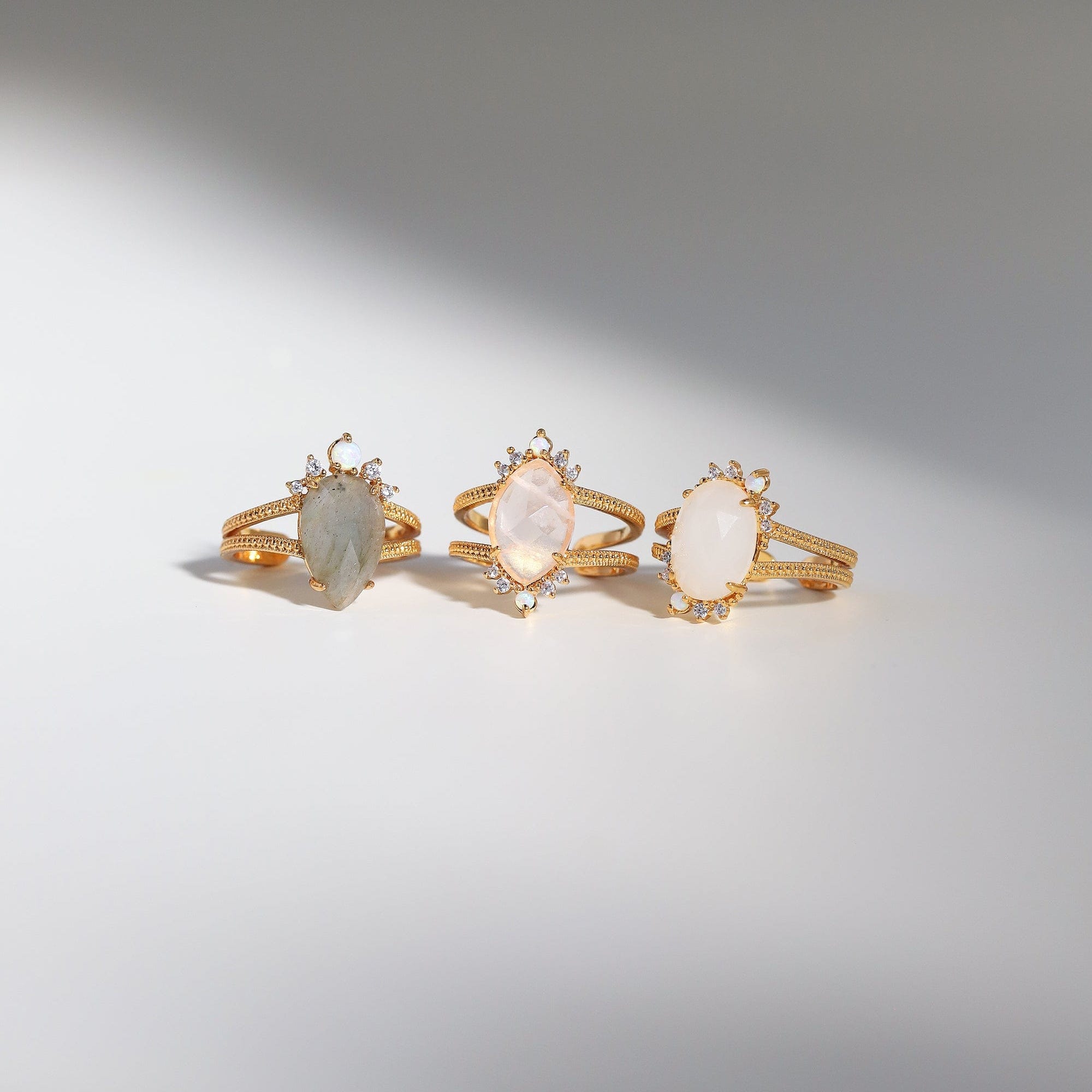 TAI JEWELRY Rings Labradorite Crown Band Ring