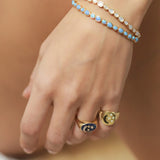 TAI JEWELRY Rings Lapis Star And Moon Signet