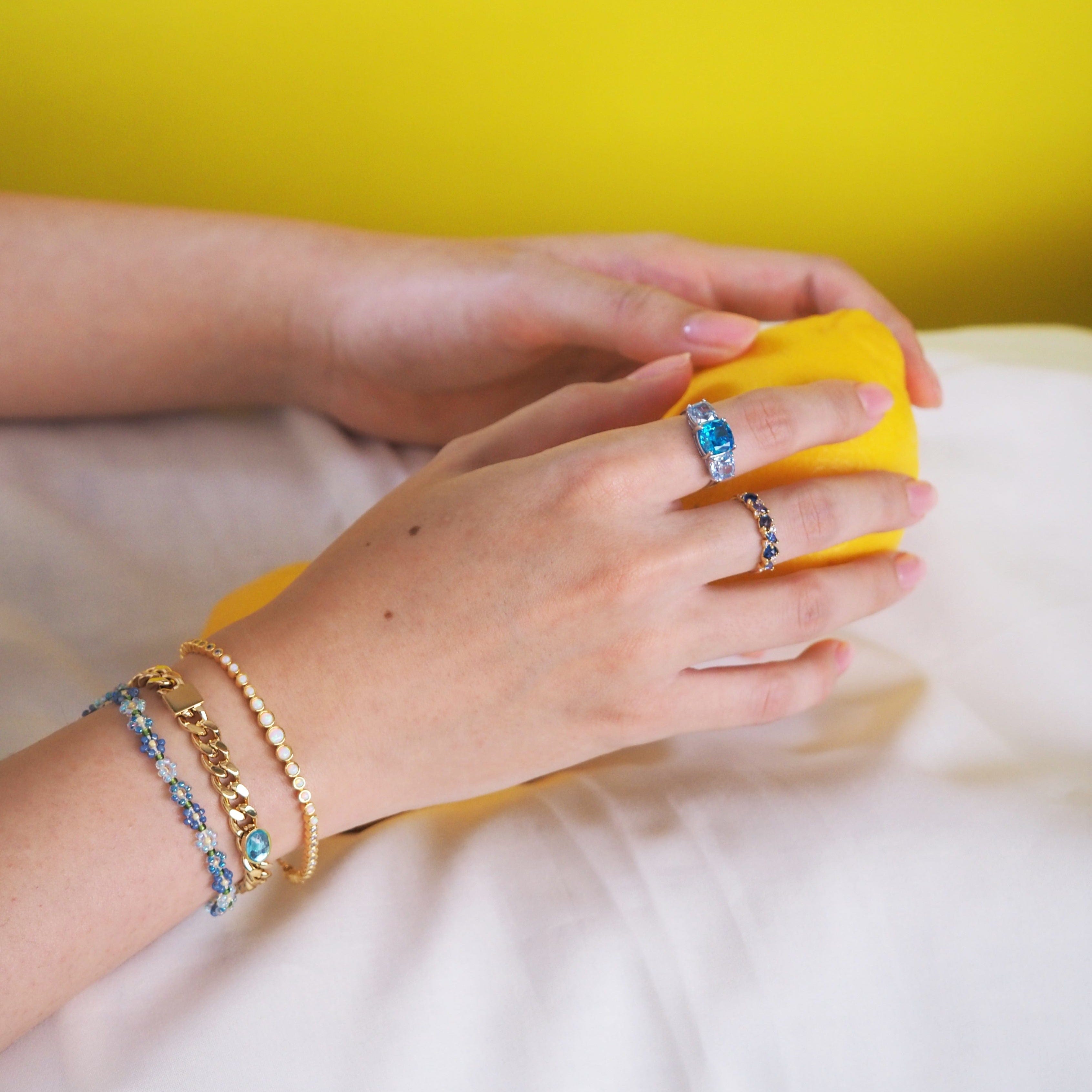 TAI JEWELRY | Marquis Stone Band Ring | Rings |