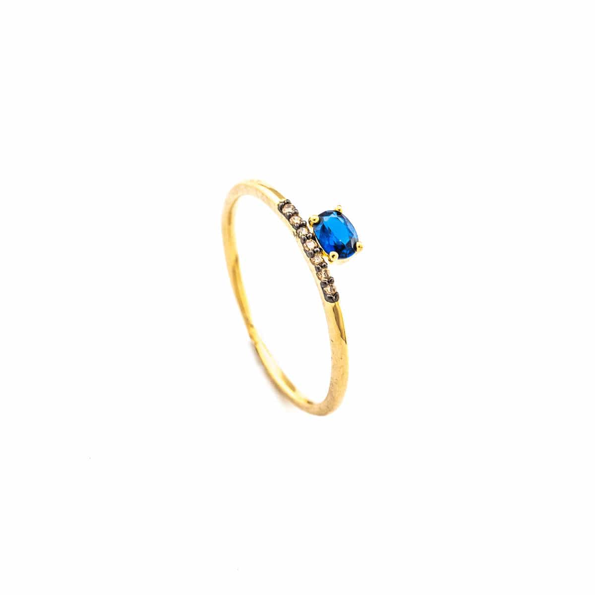 TAI JEWELRY | Montana Blue Offset Ring | Rings |
