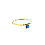 TAI JEWELRY | Montana Blue Offset Ring | Rings |