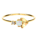 TAI JEWELRY Rings Opal Cats Eye Cluster Ring