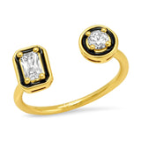 TAI JEWELRY | Duo Cut CZ Open Ring | Rings |