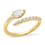 TAI JEWELRY | Pave Cz Open Ring | Rings |