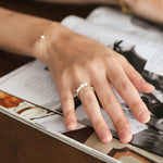 TAI JEWELRY | Pearl CZ Wrap Ring | Rings |