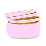 TAI JEWELRY | Enamel CZ Stackable Ring Set – Set of 4 | Rings |