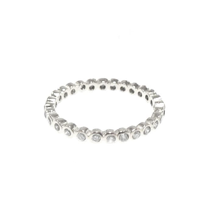 TAI JEWELRY | Silver Bezel Eternity Band | Rings |