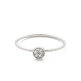 TAI JEWELRY | Silver CZ Disc Accent Ring | Rings |