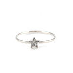 TAI JEWELRY Rings Silver Cz Star Ring