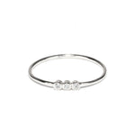 TAI JEWELRY | Triple CZ Dainty Ring – Silver | Rings |
