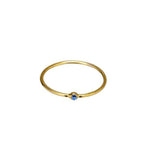 TAI JEWELRY Rings Simple Gold Montana Cz Ring
