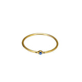 TAI JEWELRY Rings Simple Gold Montana Cz Ring
